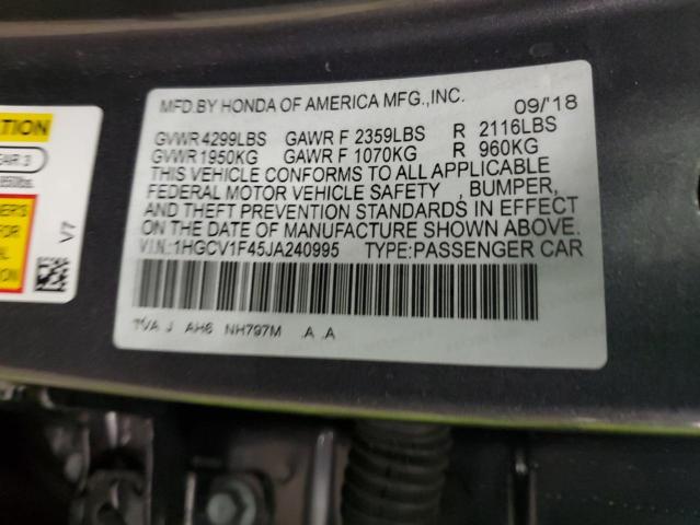 Photo 12 VIN: 1HGCV1F45JA240995 - HONDA ACCORD 