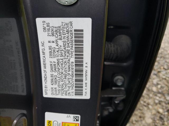 Photo 11 VIN: 1HGCV1F45KA161019 - HONDA ACCORD 