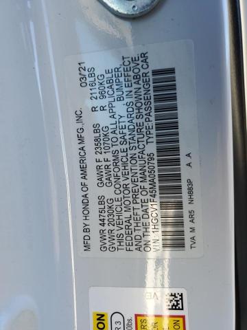 Photo 11 VIN: 1HGCV1F45MA050795 - HONDA ACCORD SPO 