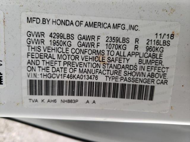 Photo 11 VIN: 1HGCV1F46KA013476 - HONDA ACCORD EX 