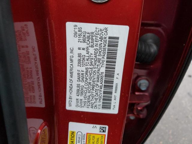 Photo 11 VIN: 1HGCV1F46LA006576 - HONDA ACCORD 