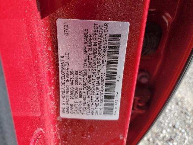 Photo 11 VIN: 1HGCV1F46MA092635 - HONDA ACCORD SPO 