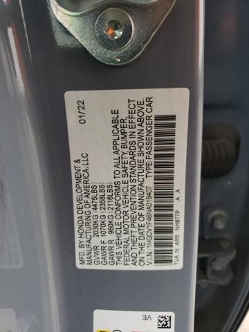 Photo 12 VIN: 1HGCV1F46NA018407 - HONDA ACCORD SPO 