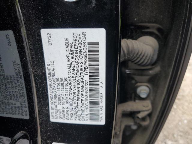 Photo 11 VIN: 1HGCV1F46NA067221 - HONDA ACCORD 