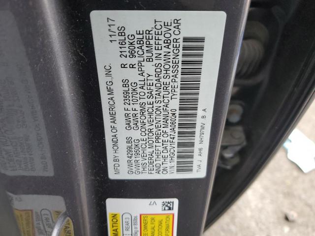 Photo 11 VIN: 1HGCV1F47JA060210 - HONDA ACCORD EX 