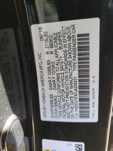 Photo 11 VIN: 1HGCV1F47JA200031 - HONDA ACCORD EX 