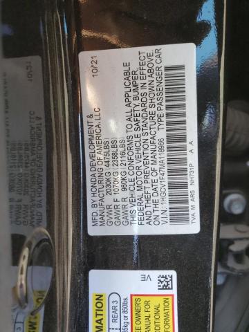 Photo 12 VIN: 1HGCV1F47MA118966 - HONDA ACCORD 