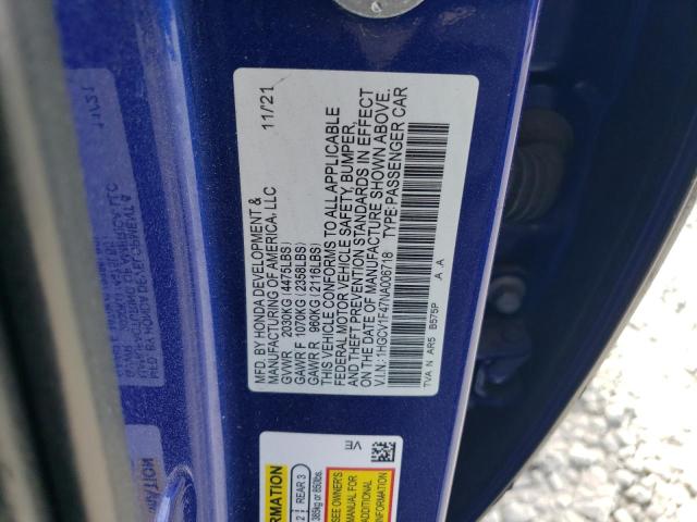 Photo 11 VIN: 1HGCV1F47NA006718 - HONDA ACCORD SPO 