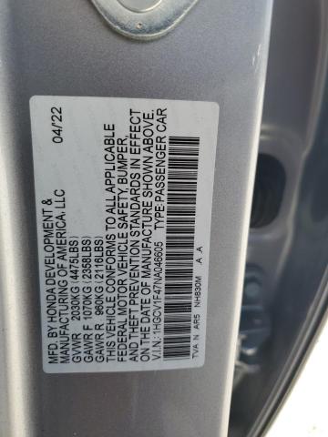 Photo 11 VIN: 1HGCV1F47NA046605 - HONDA ACCORD SPO 