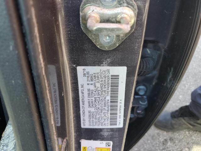 Photo 9 VIN: 1HGCV1F48JA227514 - HONDA ACCORD EX 