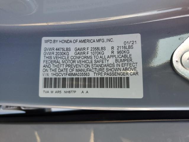 Photo 11 VIN: 1HGCV1F48MA035563 - HONDA ACCORD SPO 