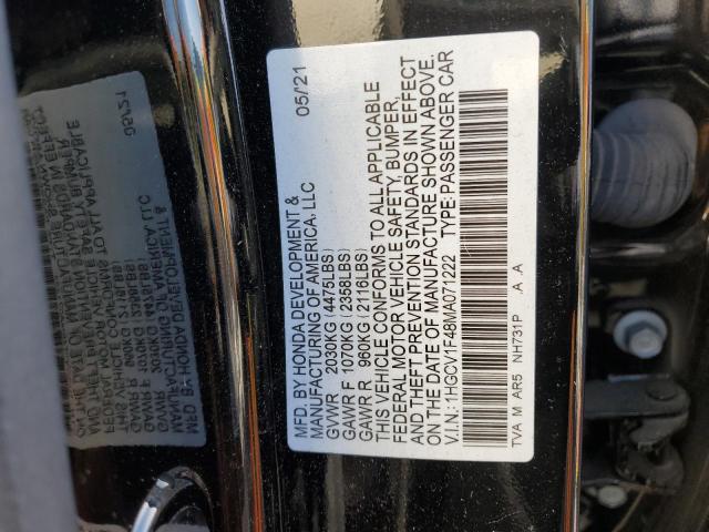 Photo 11 VIN: 1HGCV1F48MA071222 - HONDA ACCORD 