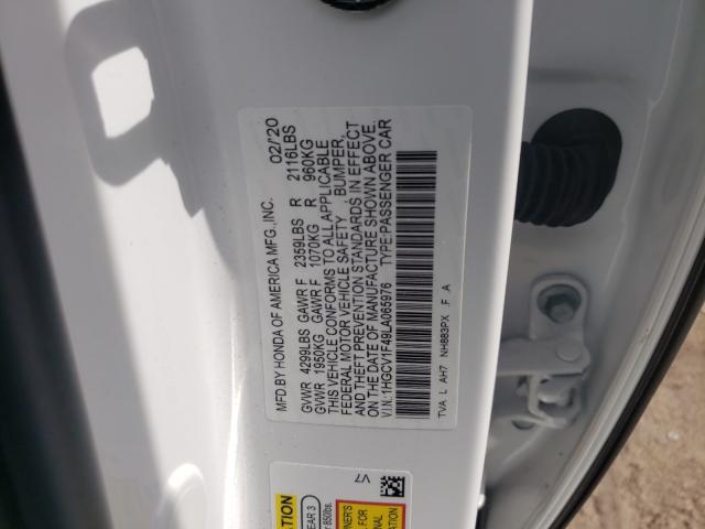 Photo 9 VIN: 1HGCV1F49LA065976 - HONDA ACCORD EX 