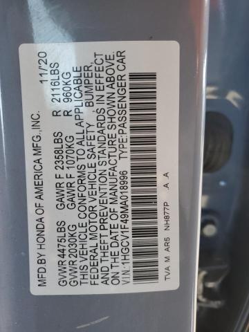 Photo 11 VIN: 1HGCV1F49MA018996 - HONDA ACCORD SPO 