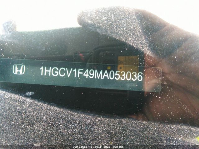 Photo 8 VIN: 1HGCV1F49MA053036 - HONDA ACCORD SEDAN 