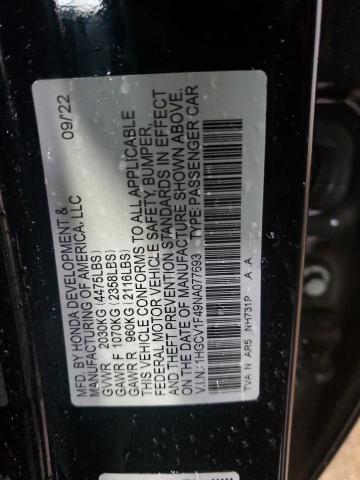 Photo 11 VIN: 1HGCV1F49NA077693 - HONDA ACCORD SPO 