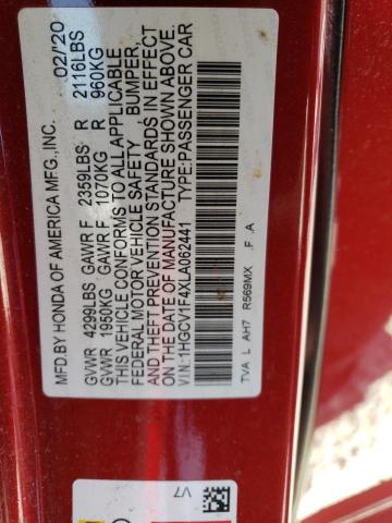 Photo 11 VIN: 1HGCV1F4XLA062441 - HONDA ACCORD EX 