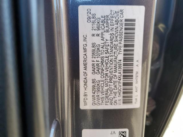 Photo 11 VIN: 1HGCV1F4XLA136974 - HONDA ACCORD EX 