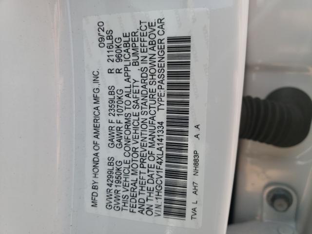 Photo 9 VIN: 1HGCV1F4XLA141334 - HONDA ACCORD EX 