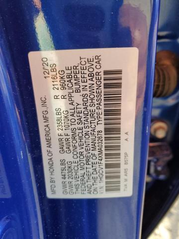 Photo 11 VIN: 1HGCV1F4XMA032678 - HONDA ACCORD SPO 