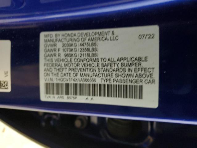 Photo 11 VIN: 1HGCV1F4XNA066556 - HONDA ACCORD 