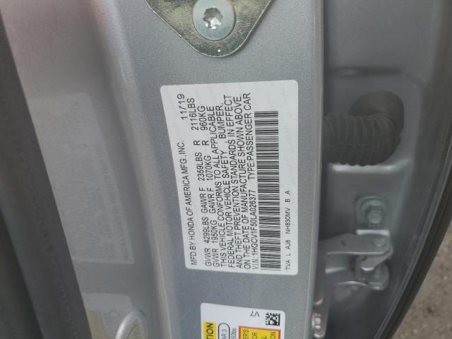 Photo 11 VIN: 1HGCV1F50LA026377 - HONDA ACCORD EXL 