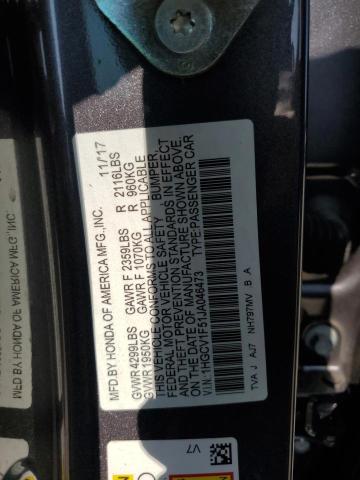 Photo 11 VIN: 1HGCV1F51JA046473 - HONDA ACCORD EXL 