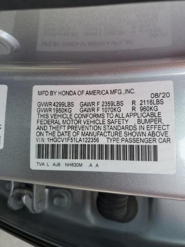 Photo 11 VIN: 1HGCV1F51LA122356 - HONDA ACCORD EXL 