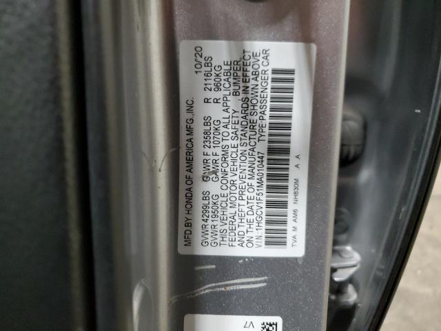 Photo 11 VIN: 1HGCV1F51MA010447 - HONDA ACCORD EXL 