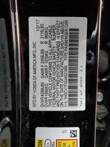 Photo 11 VIN: 1HGCV1F52JA021856 - HONDA ACCORD EXL 