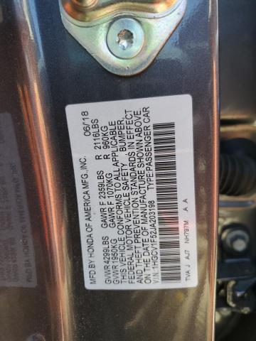 Photo 12 VIN: 1HGCV1F52JA203198 - HONDA ACCORD 