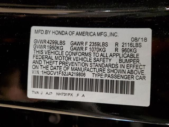 Photo 11 VIN: 1HGCV1F52JA219806 - HONDA ACCORD 