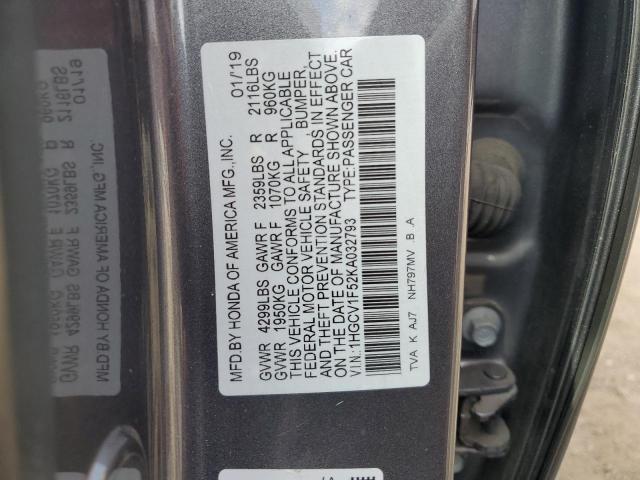 Photo 11 VIN: 1HGCV1F52KA032793 - HONDA ACCORD 