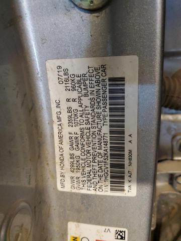 Photo 11 VIN: 1HGCV1F52KA148771 - HONDA ACCORD EXL 