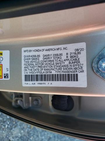 Photo 11 VIN: 1HGCV1F52LA129784 - HONDA ACCORD EXL 