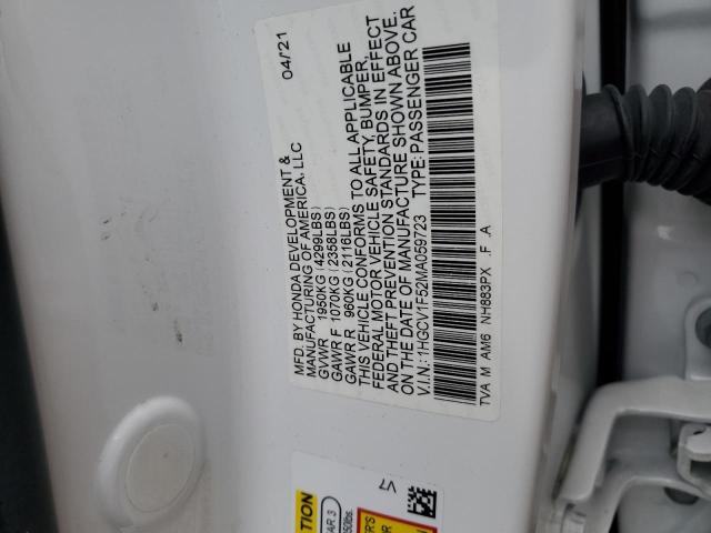 Photo 11 VIN: 1HGCV1F52MA059723 - HONDA ACCORD EXL 