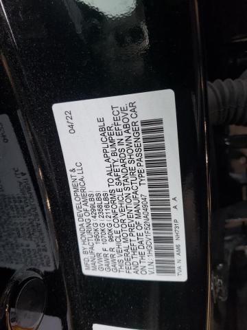 Photo 11 VIN: 1HGCV1F52NA049047 - HONDA ACCORD EXL 