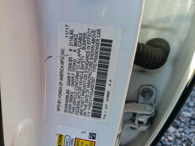 Photo 11 VIN: 1HGCV1F53JA057507 - HONDA ACCORD EXL 