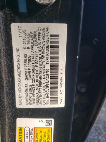 Photo 12 VIN: 1HGCV1F54JA038755 - HONDA ACCORD EXL 