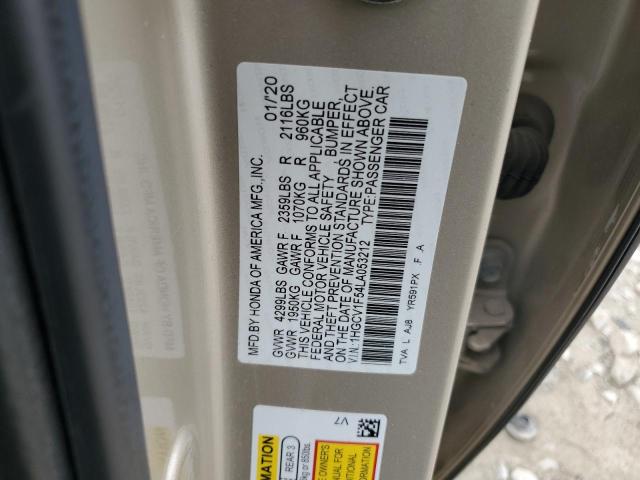 Photo 11 VIN: 1HGCV1F54LA053212 - HONDA ACCORD EXL 