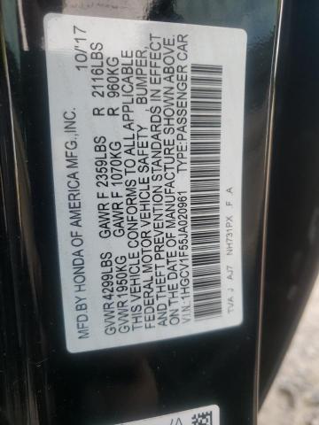 Photo 9 VIN: 1HGCV1F55JA020961 - HONDA ACCORD EXL 