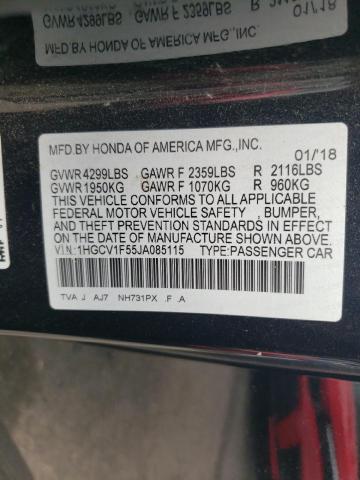 Photo 12 VIN: 1HGCV1F55JA085115 - HONDA ACCORD EXL 