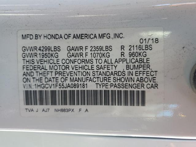 Photo 12 VIN: 1HGCV1F55JA089181 - HONDA ACCORD EXL 