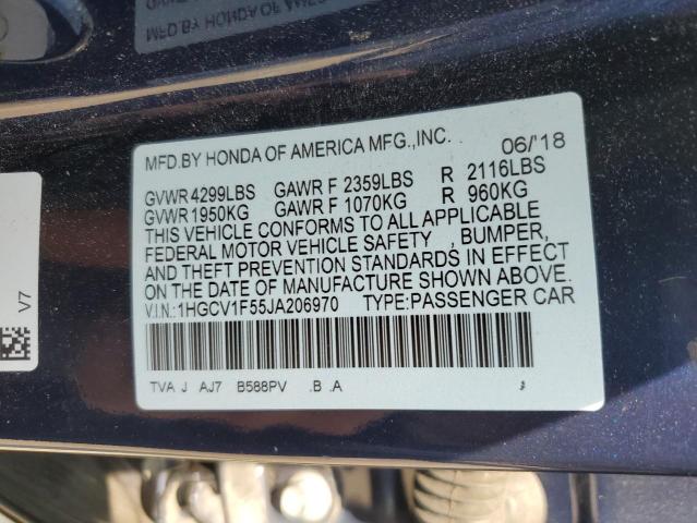 Photo 11 VIN: 1HGCV1F55JA206970 - HONDA ACCORD EXL 