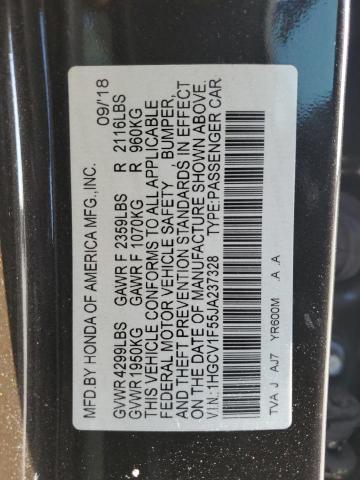 Photo 11 VIN: 1HGCV1F55JA237328 - HONDA ACCORD EXL 