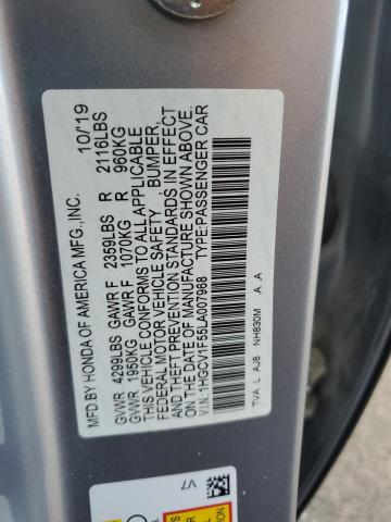 Photo 11 VIN: 1HGCV1F55LA007968 - HONDA ACCORD EXL 