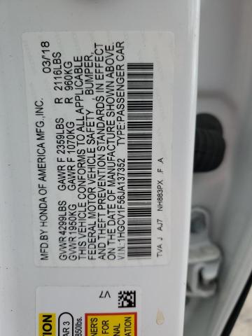 Photo 11 VIN: 1HGCV1F56JA137352 - HONDA ACCORD EXL 