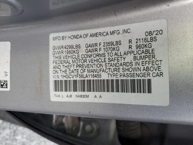 Photo 9 VIN: 1HGCV1F56LA116455 - HONDA ACCORD EXL 