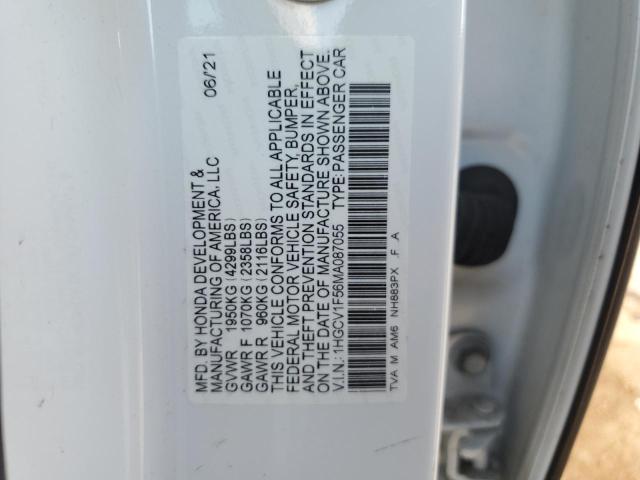 Photo 11 VIN: 1HGCV1F56MA087055 - HONDA ACCORD EXL 