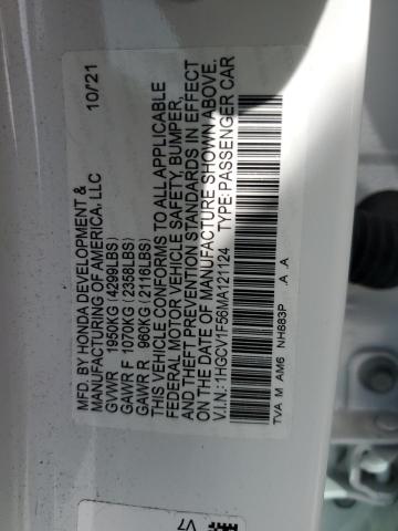 Photo 12 VIN: 1HGCV1F56MA121124 - HONDA ACCORD EXL 